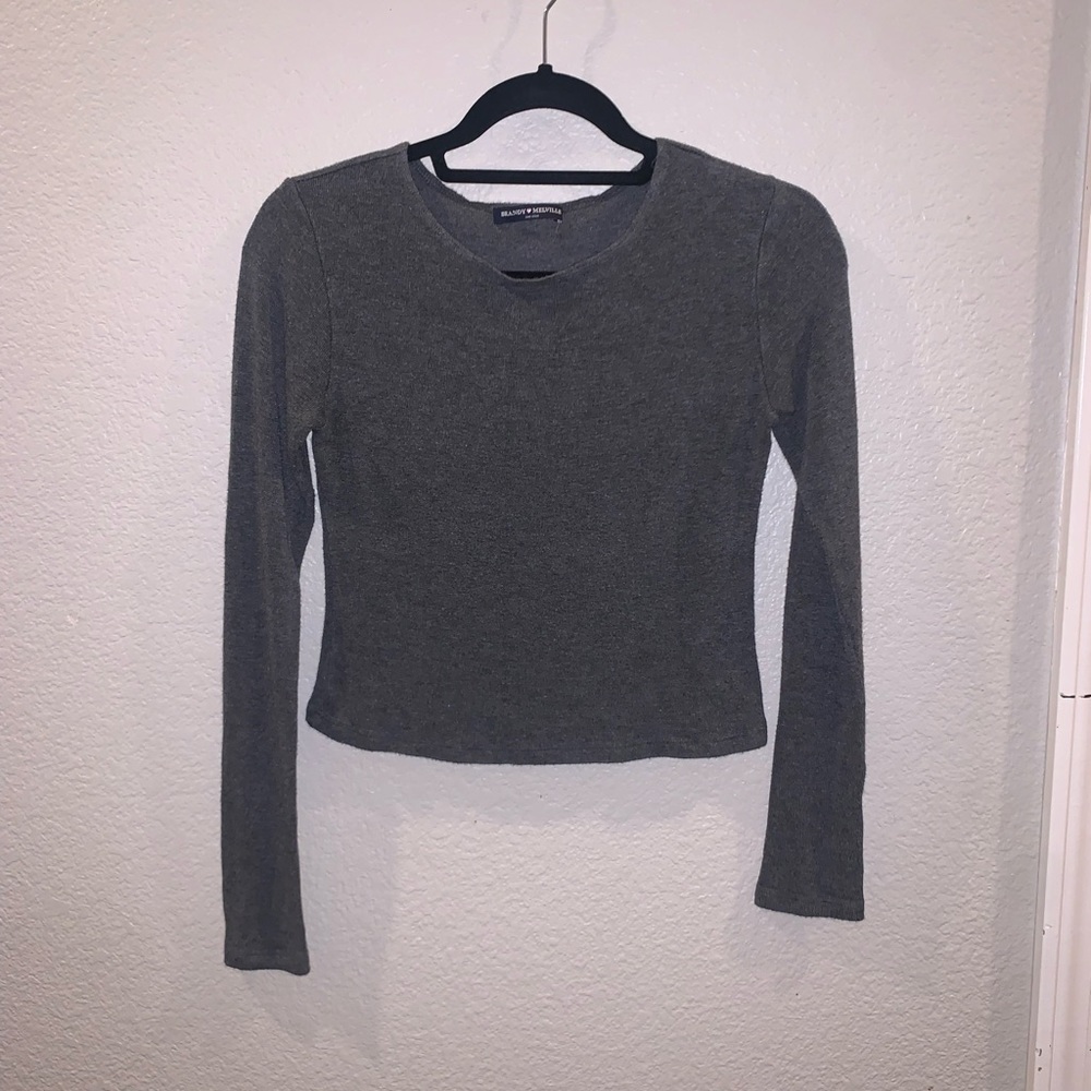 Long sleeve Crop Cute Top